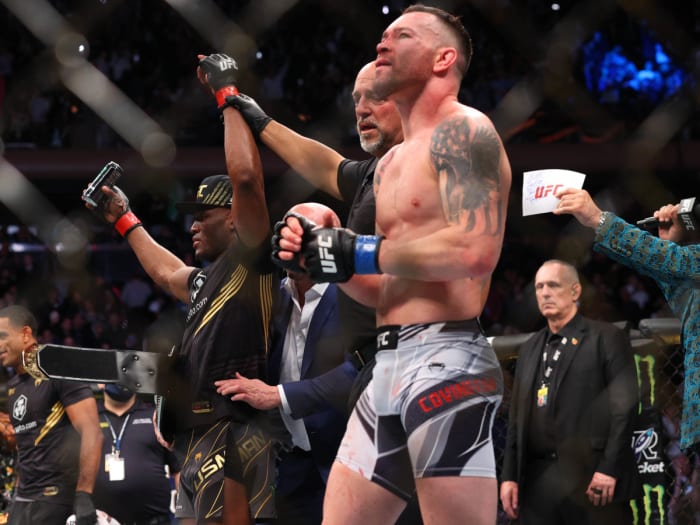 Kamaru Usman beats Colby Covington in UFC 268.